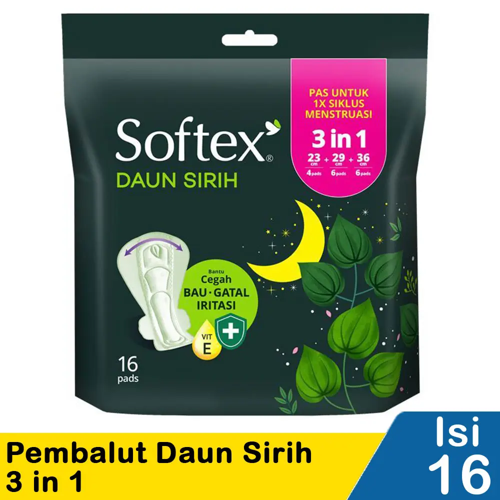 Softex Daun Sirih 3 in 1 Bikin Semakin Nyaman